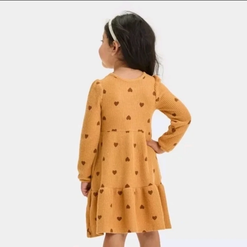 Cat & Jack Toddler Girls' Cozy Dress - Gold